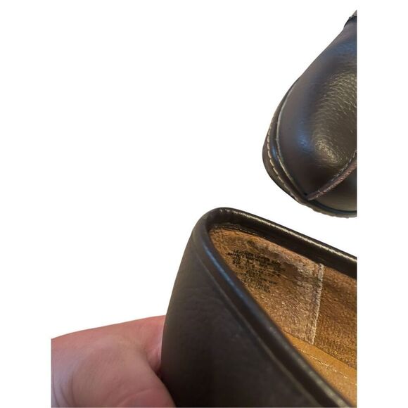 New Thom McAn Womens Dark Brown Leather Gennie Clogs Size 9 W - Picture 13 of 15